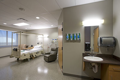 This is a picture of a inpatient room.